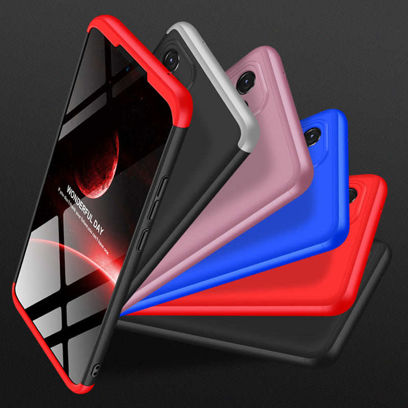 LEEKA Samsung A32 Full 3in1 Cover 360º Shockproof Armour Hard Matte PC Case