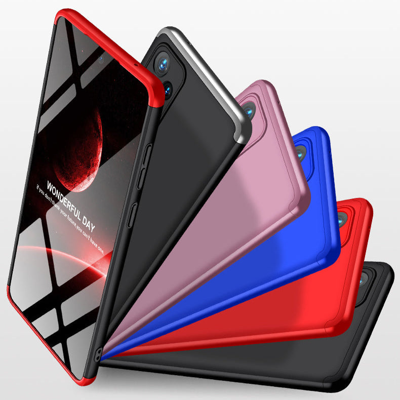 LEEKA Samsung A73 Full 3in1 Cover 360º Shockproof Armour Hard Matte PC Case