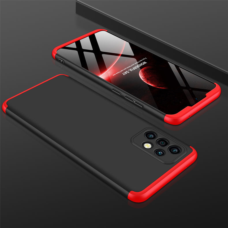 LEEKA Samsung A72 Full 3in1 Cover 360º Shockproof Armour Hard Matte PC Case