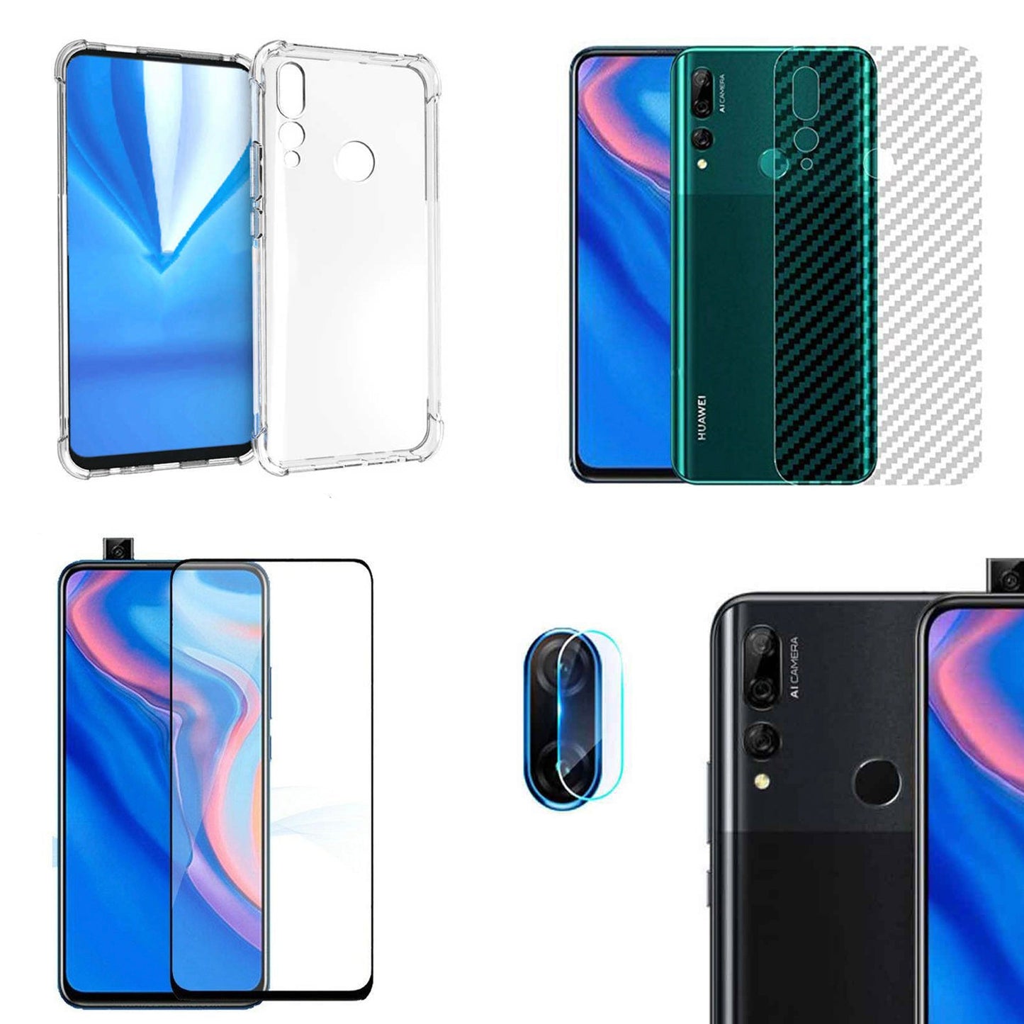 4in1 Protection pack for Huawei Y9 Prime
