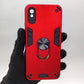 Redmi 9A Hard PC Case with Ring Holder - Shockproof Slim Cover