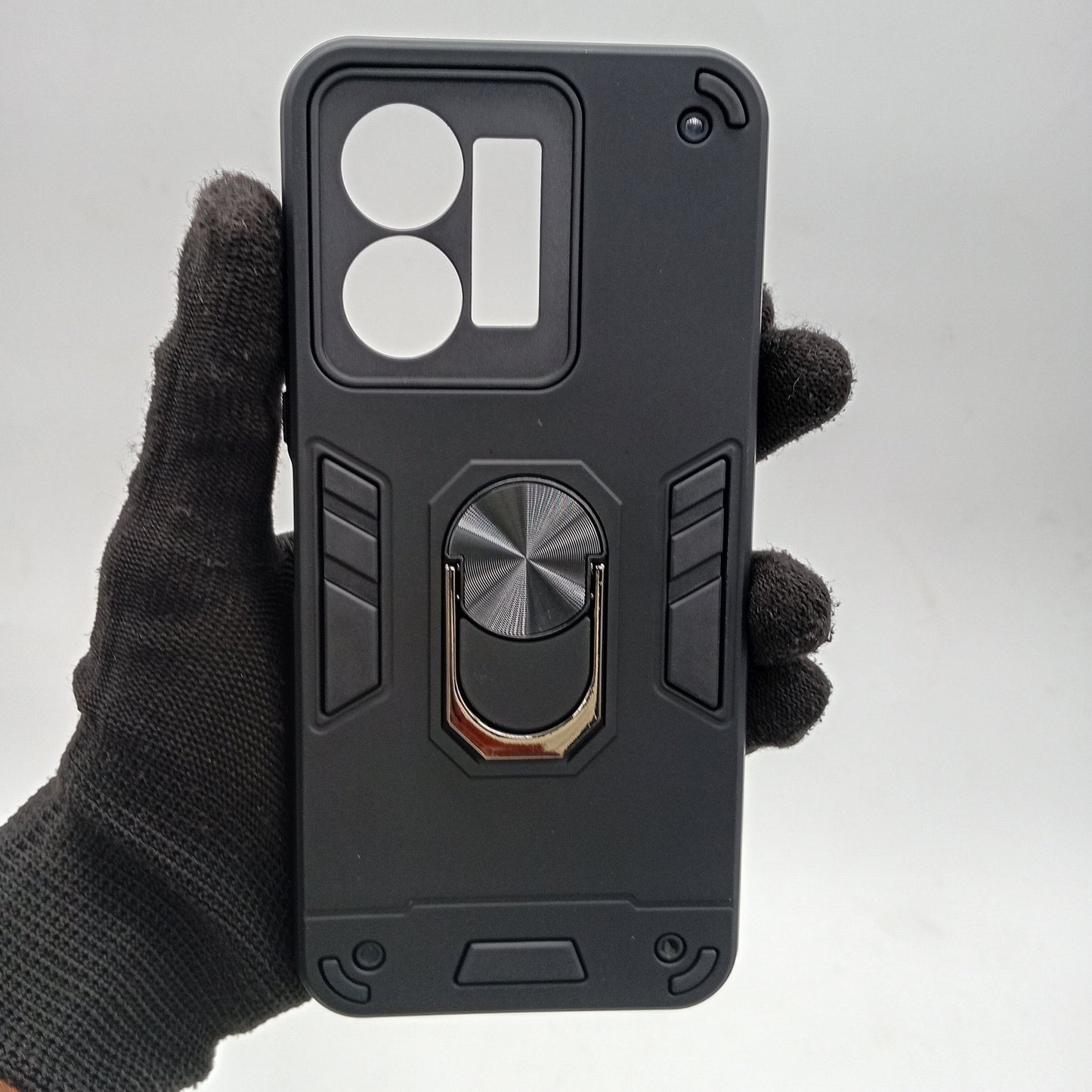 Vivo Y35 Hard PC Shockproof Case with Ring Holder