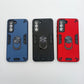 Samsung S21 FE Hard PC Case: Shockproof Slim Cover with Ring Holder