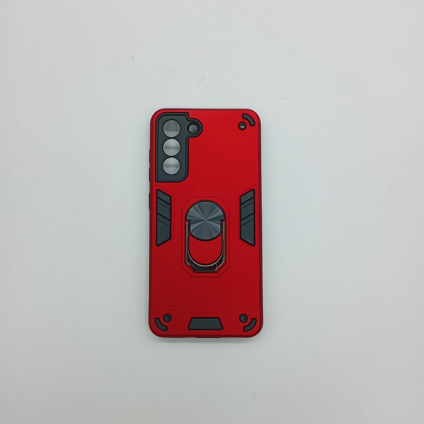 Samsung S21 FE Hard PC Case: Shockproof Slim Cover with Ring Holder