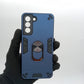 Samsung S21 FE Hard PC Case: Shockproof Slim Cover with Ring Holder