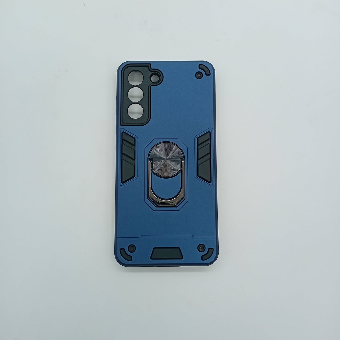Samsung S21 FE Hard PC Case: Shockproof Slim Cover with Ring Holder