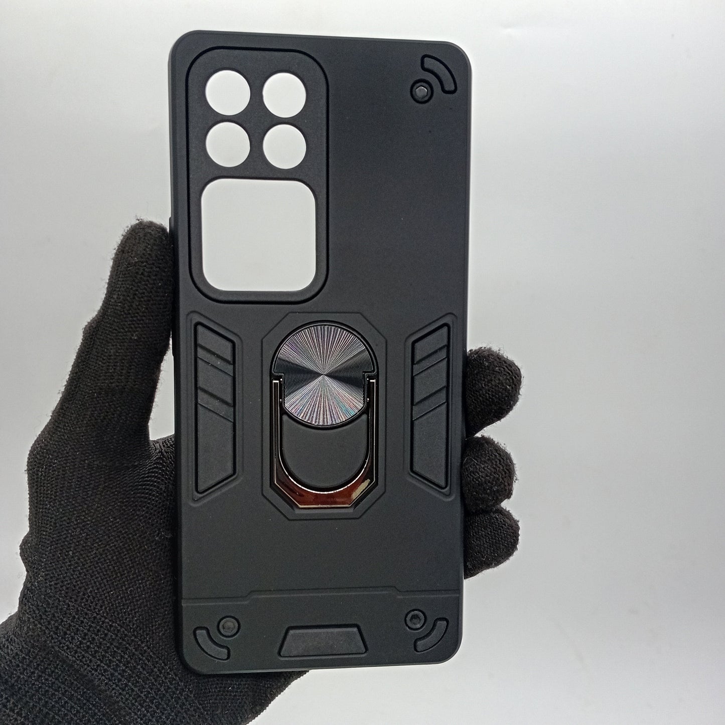 Vivo V30 Hard PC Shockproof Slim Case with Ring Holder