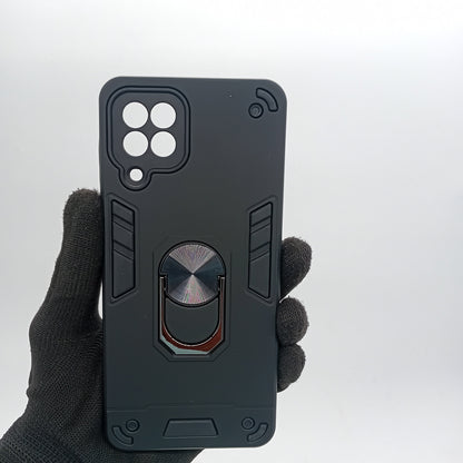Samsung M32 Shockproof Hard PC Case with Ring Holder