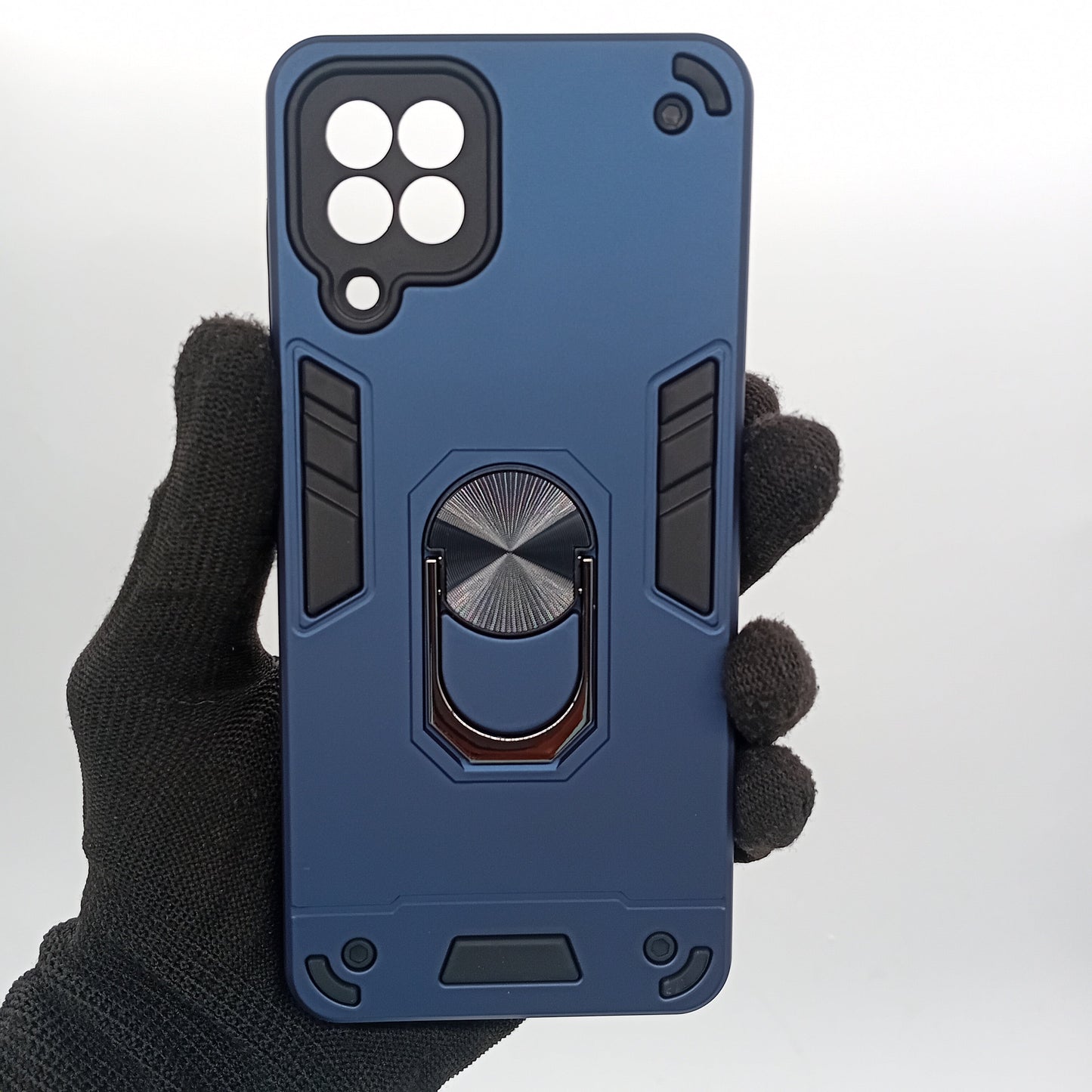 Samsung M32 Shockproof Hard PC Case with Ring Holder