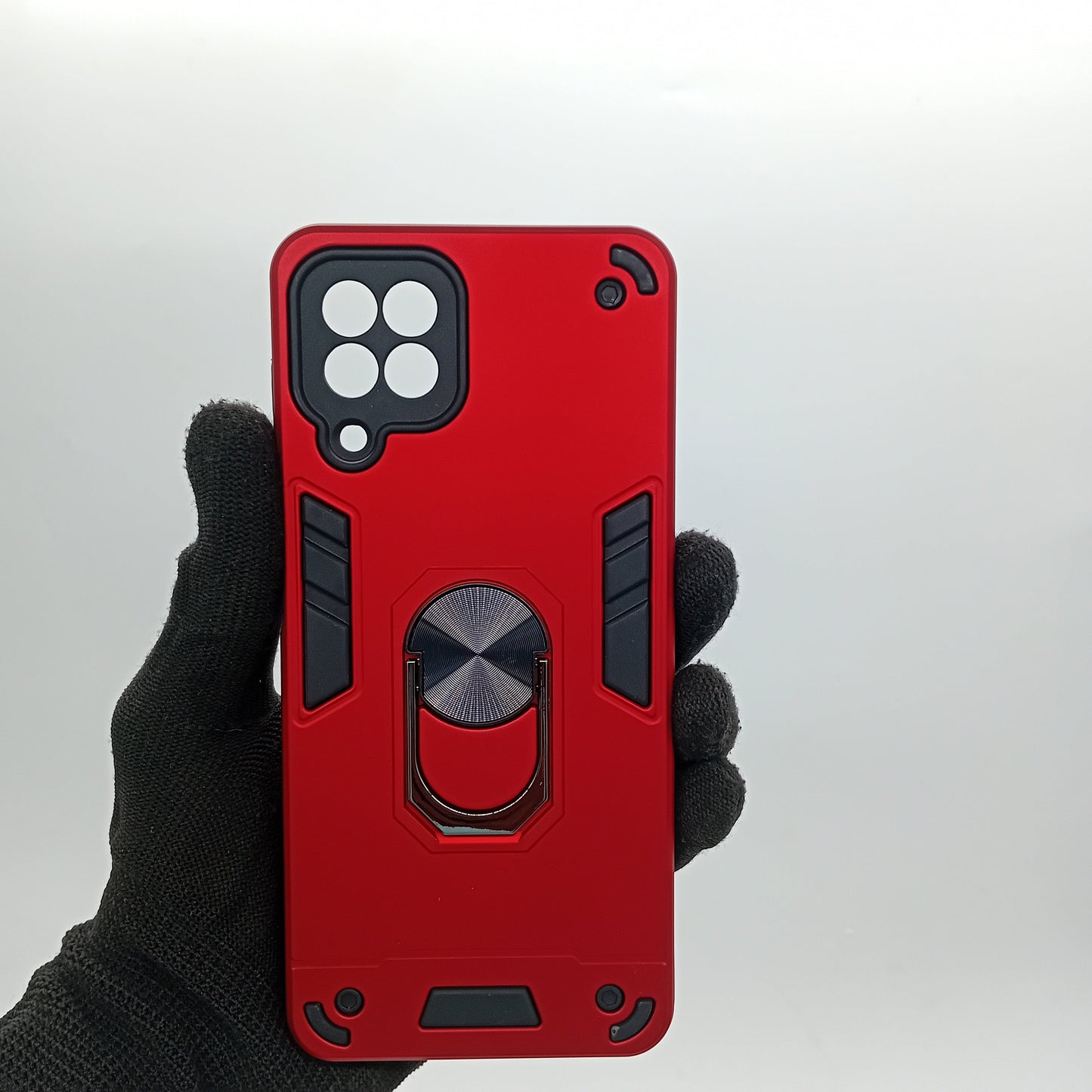 Samsung M32 Shockproof Hard PC Case with Ring Holder