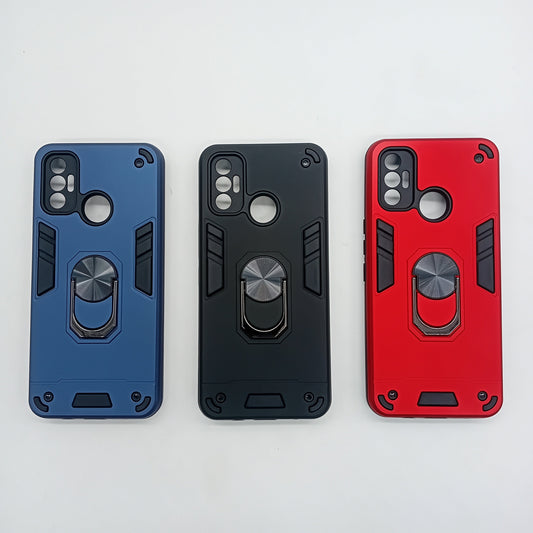 Tecno Spark 7 Hard PC Slim Shockproof Case with Ring Holder