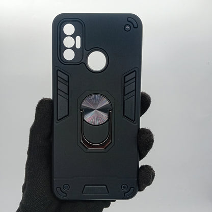 Tecno Spark 7 Hard PC Slim Shockproof Case with Ring Holder