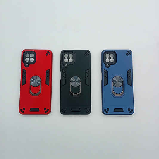 Samsung A22 4G Hard PC Shockproof Case with Ring Holder