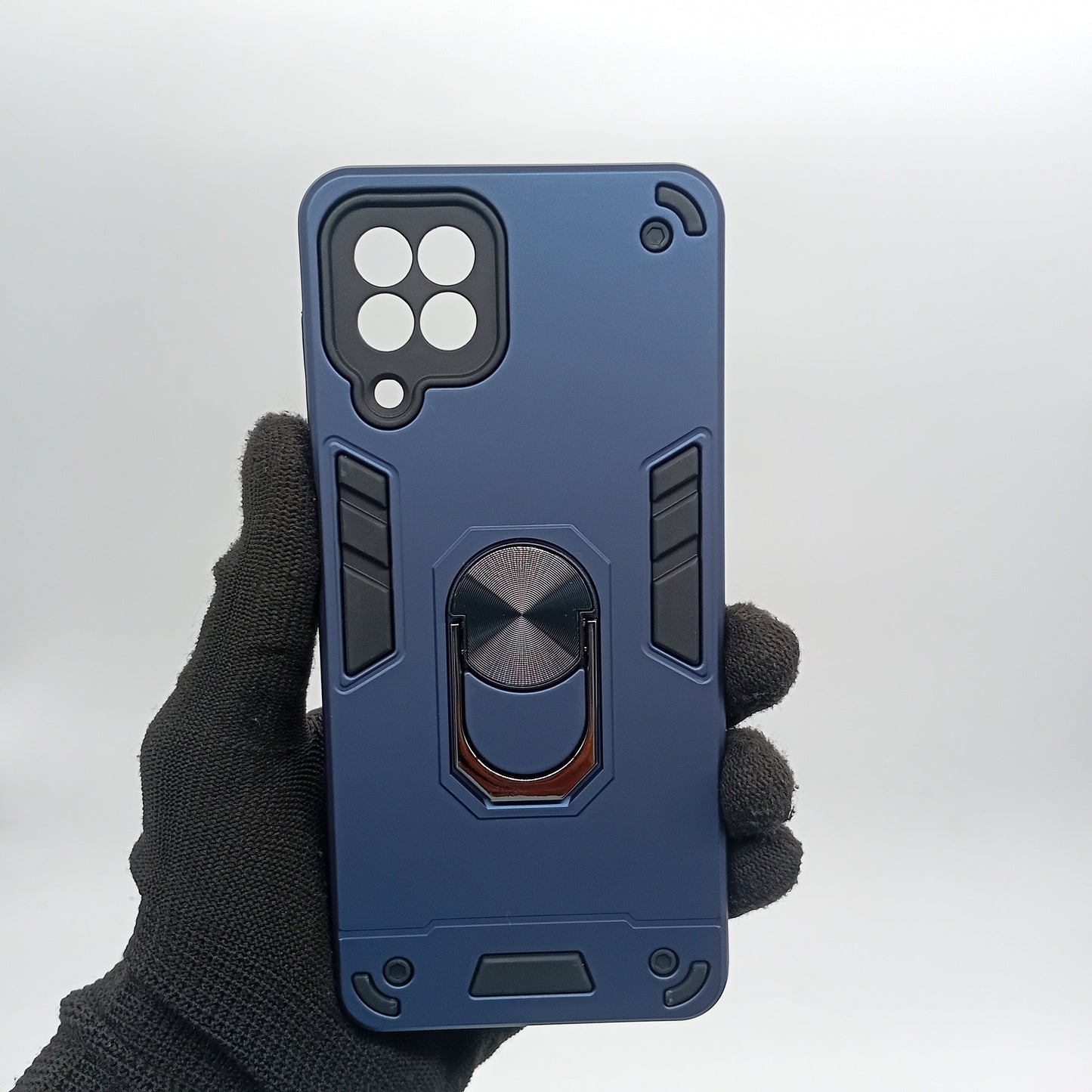 Samsung A22 4G Hard PC Shockproof Case with Ring Holder