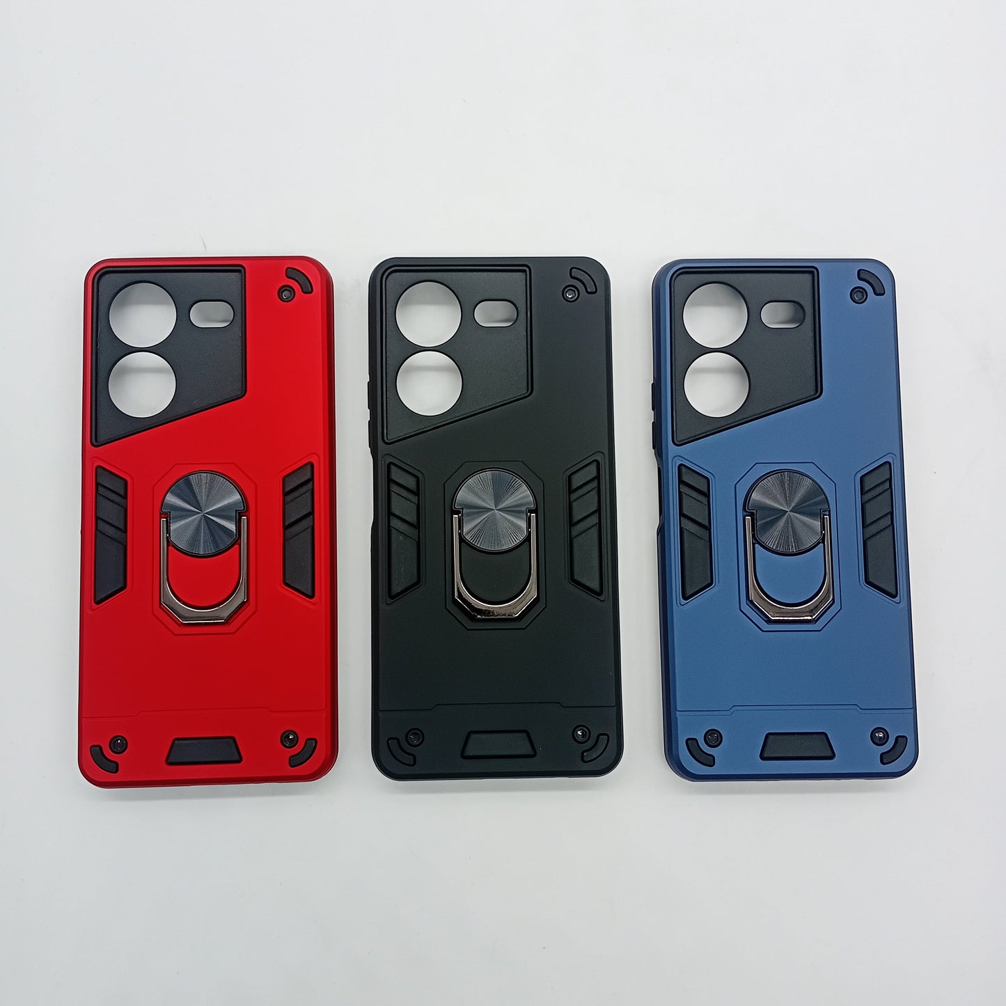 Tecno POVA 5 Hard PC Case | Shockproof Slim Cover with Ring Holder