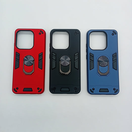 Infinix Smart 7 Hard PC Shockproof Case with Ring Holder