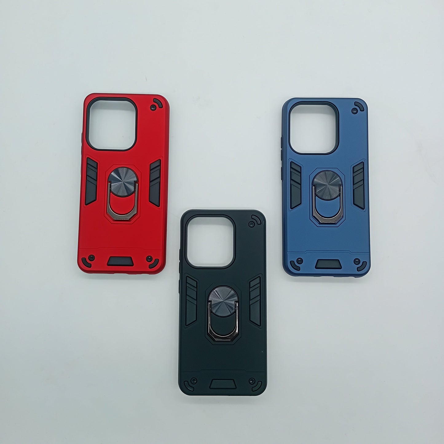 Infinix Smart 7 Hard PC Shockproof Case with Ring Holder