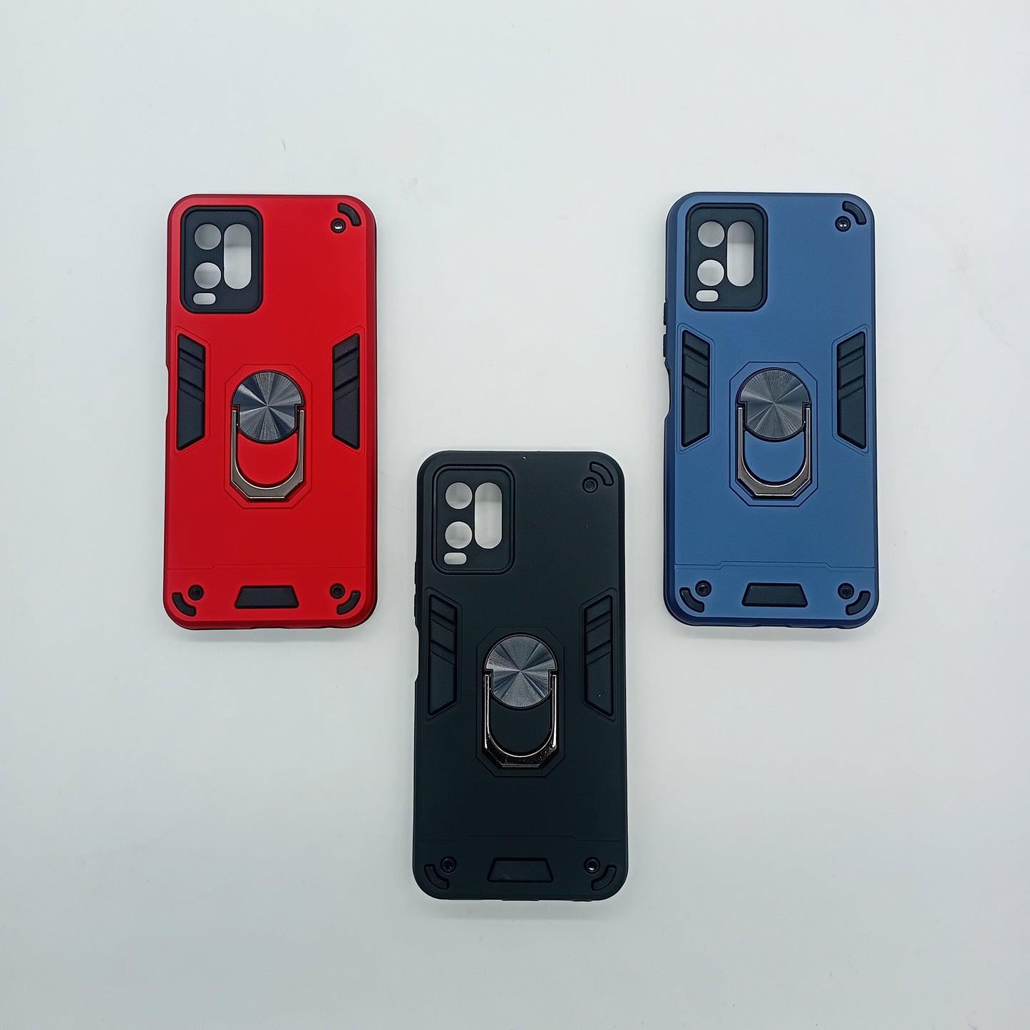 Vivo Y21 Shockproof Slim Case with Ring Holder