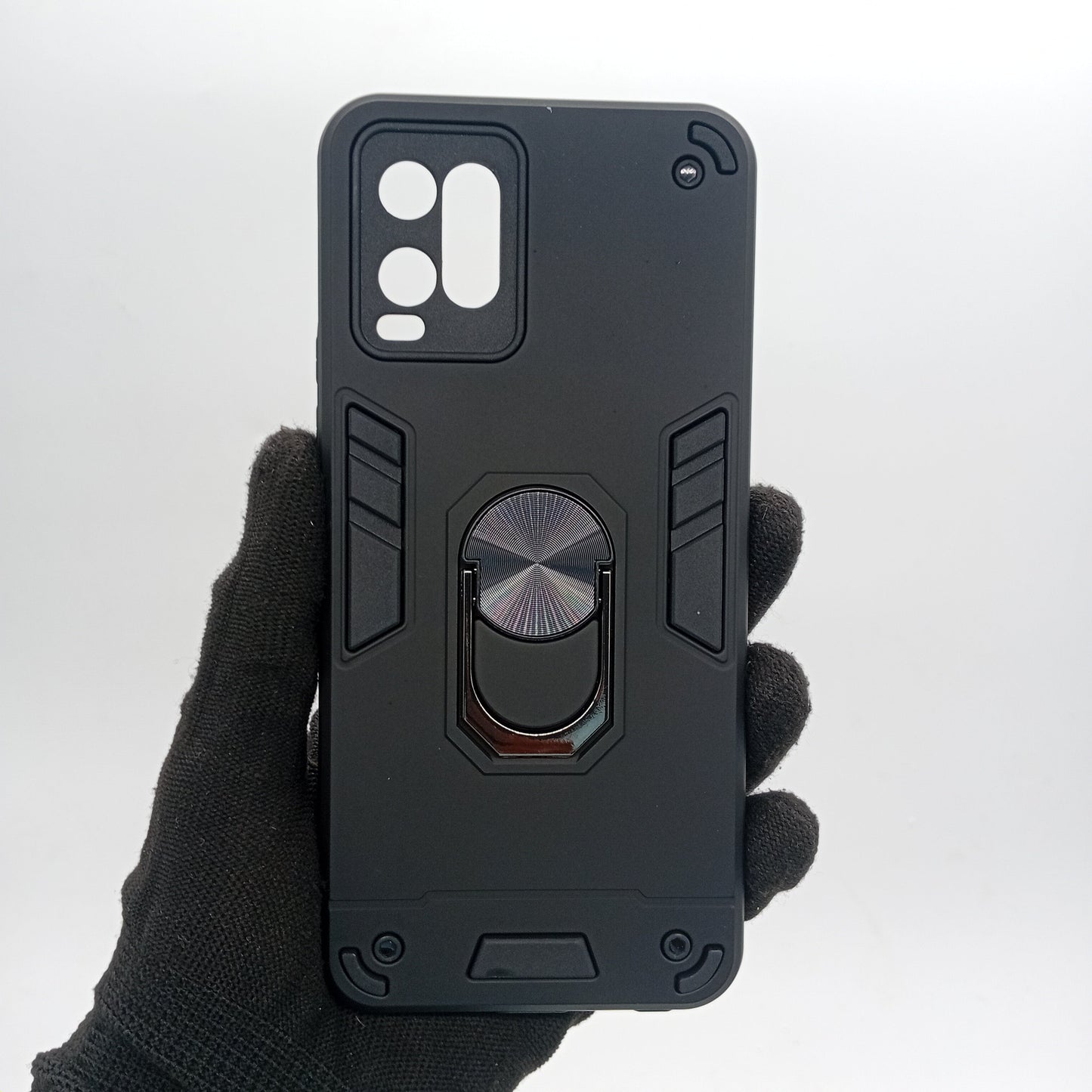 Vivo Y21 Shockproof Slim Case with Ring Holder
