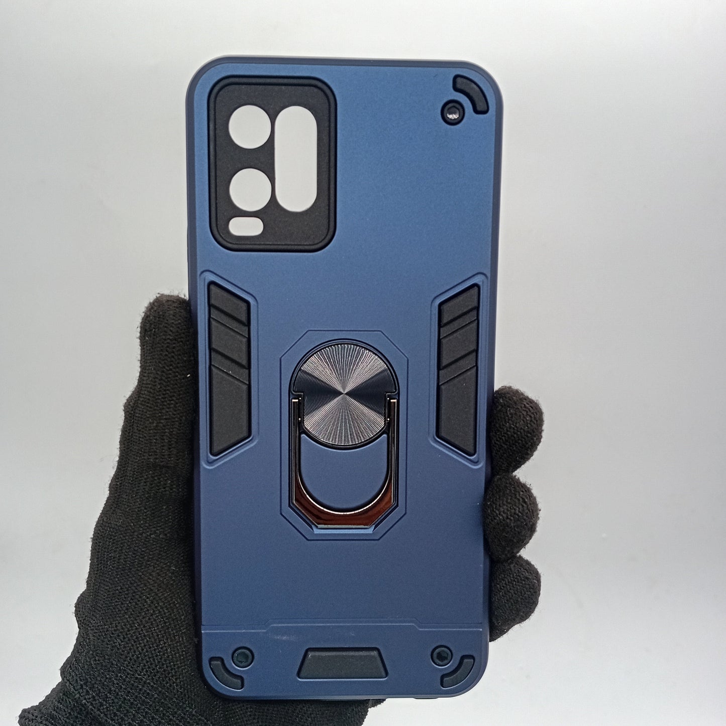 Vivo Y21 Shockproof Slim Case with Ring Holder