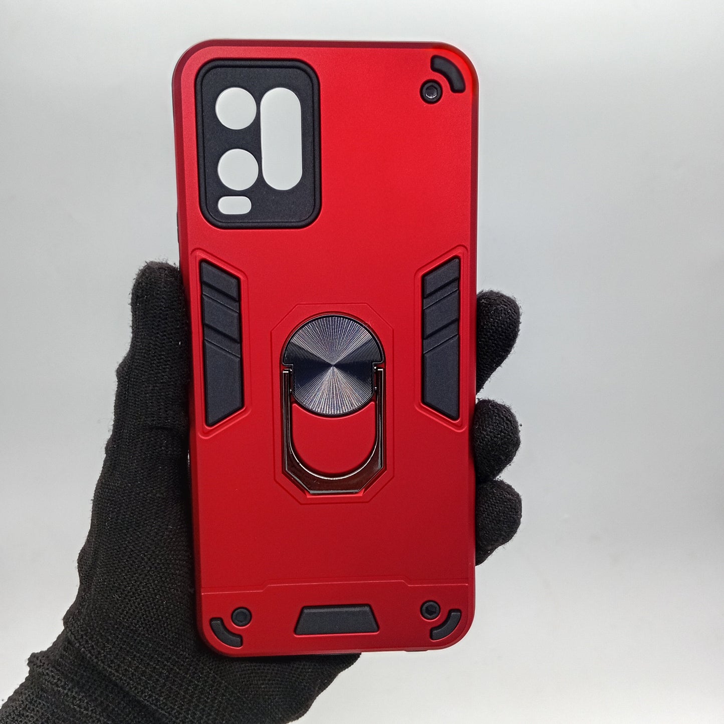 Vivo Y21 Shockproof Slim Case with Ring Holder