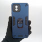Vivo Y02 Hard PC Shockproof Case with Ring Holder
