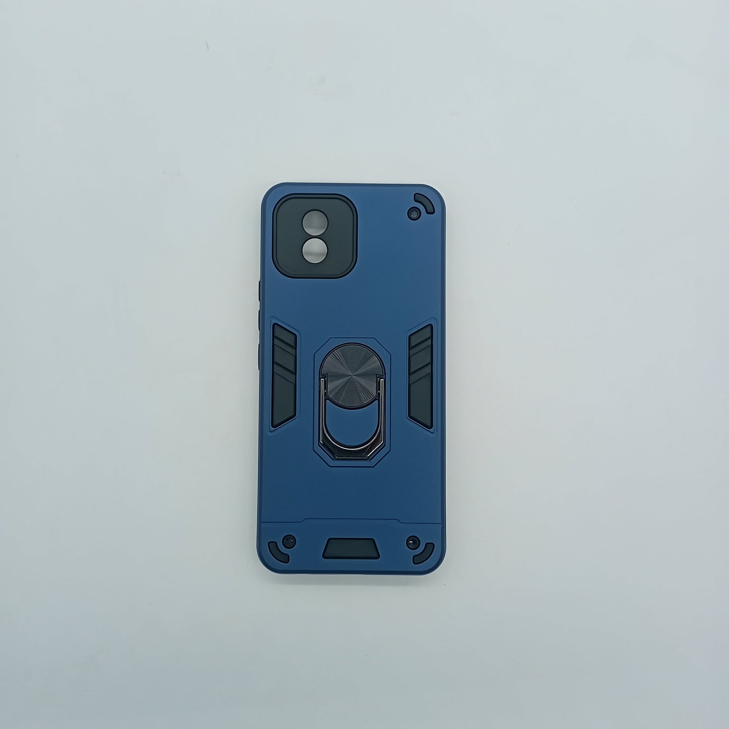 Vivo Y02 Hard PC Shockproof Case with Ring Holder