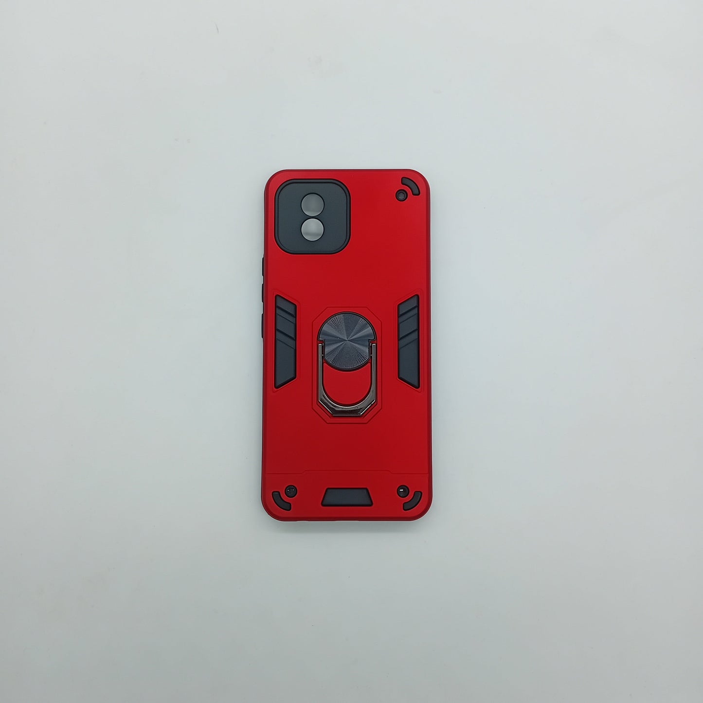 Vivo Y02 Hard PC Shockproof Case with Ring Holder