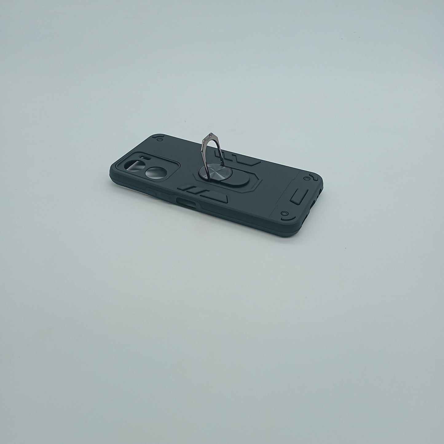 Vivo Y16 Hard PC Case: Shockproof Slim Cover with Ring Holder