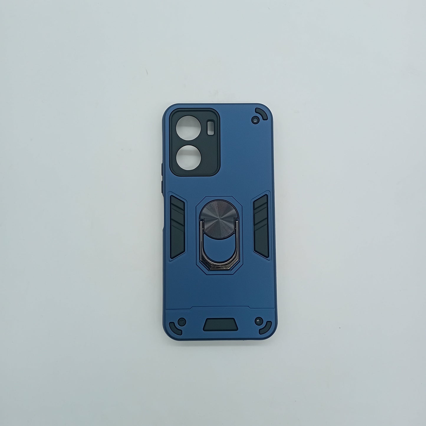 Vivo Y16 Hard PC Case: Shockproof Slim Cover with Ring Holder