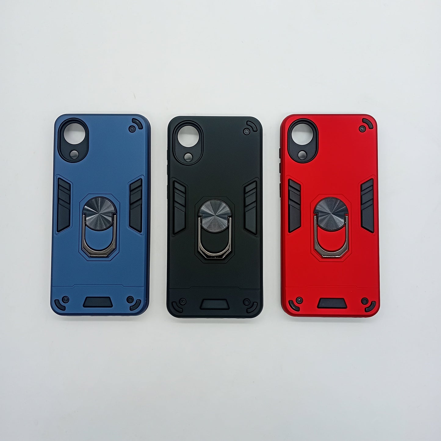 Samsung A03 Core Hard PC Case with Ring Holder - Shockproof Slim Cover