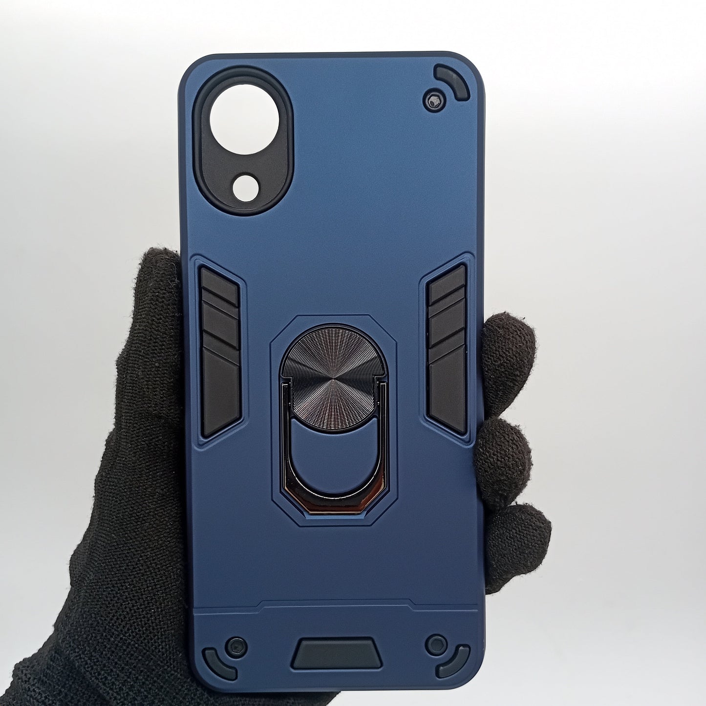 Samsung A03 Core Hard PC Case with Ring Holder - Shockproof Slim Cover