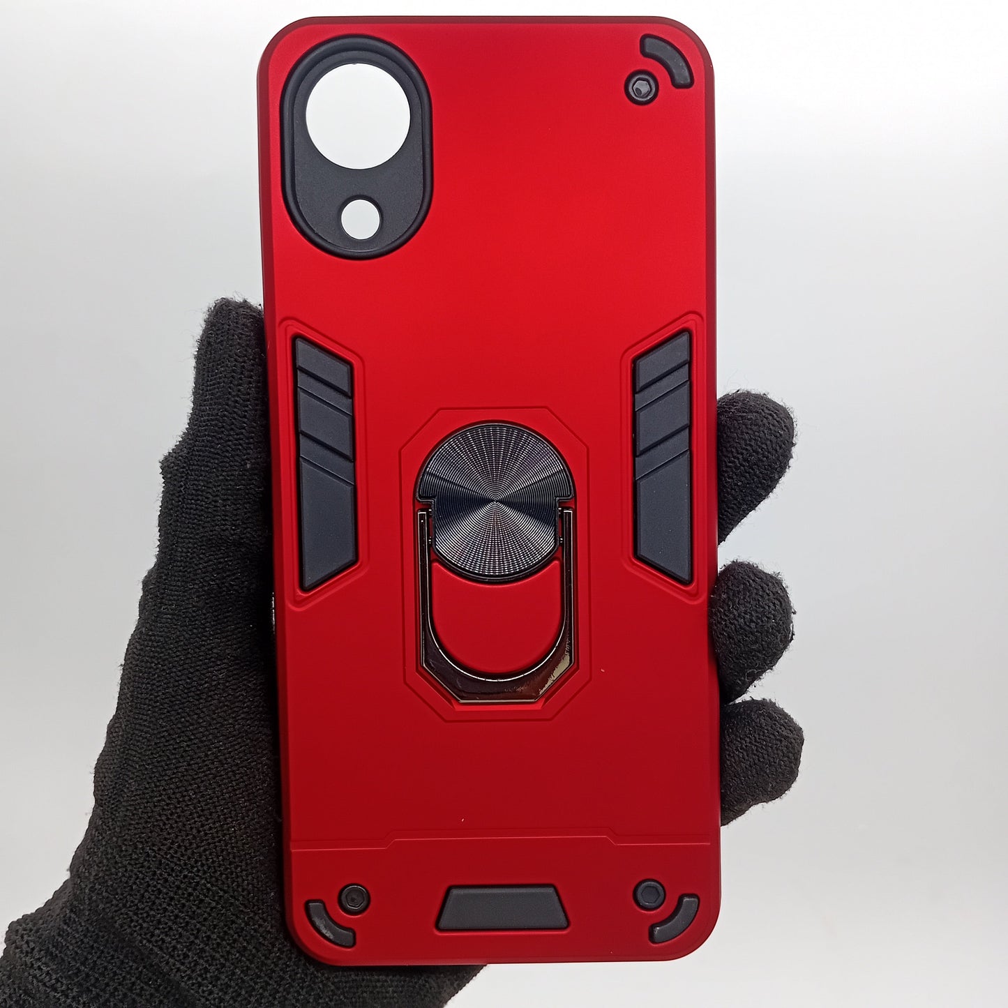 Samsung A03 Core Hard PC Case with Ring Holder - Shockproof Slim Cover