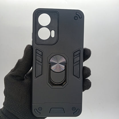 Motorola G35 Shockproof Hard PC Case with Ring Holder
