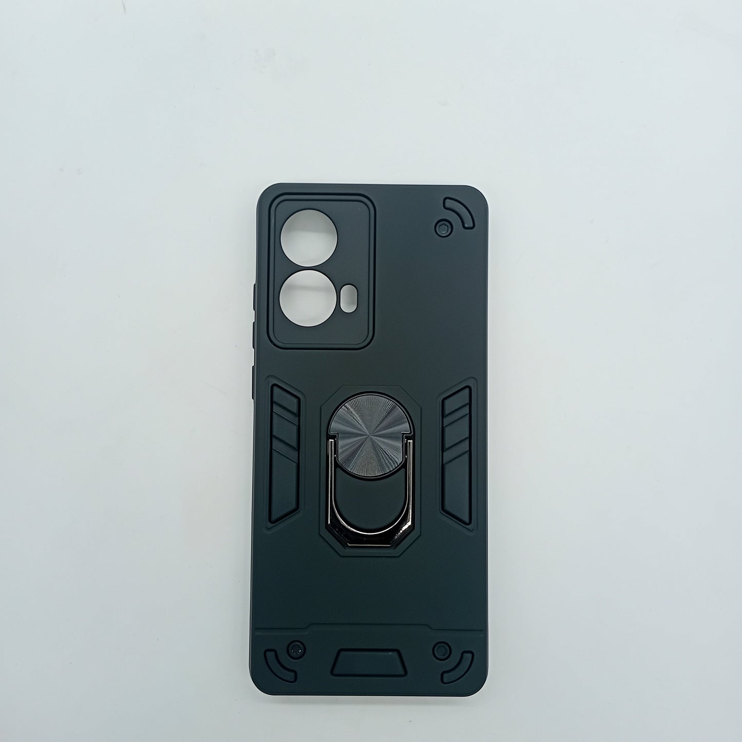 Motorola Moto G85 Hard PC Shockproof Case w/ Ring Holder