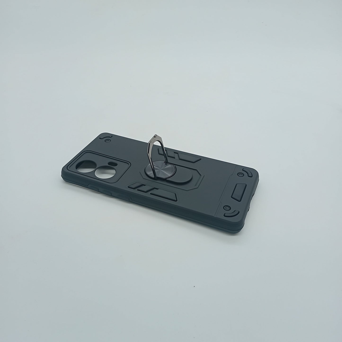 Motorola Moto G85 Hard PC Shockproof Case w/ Ring Holder
