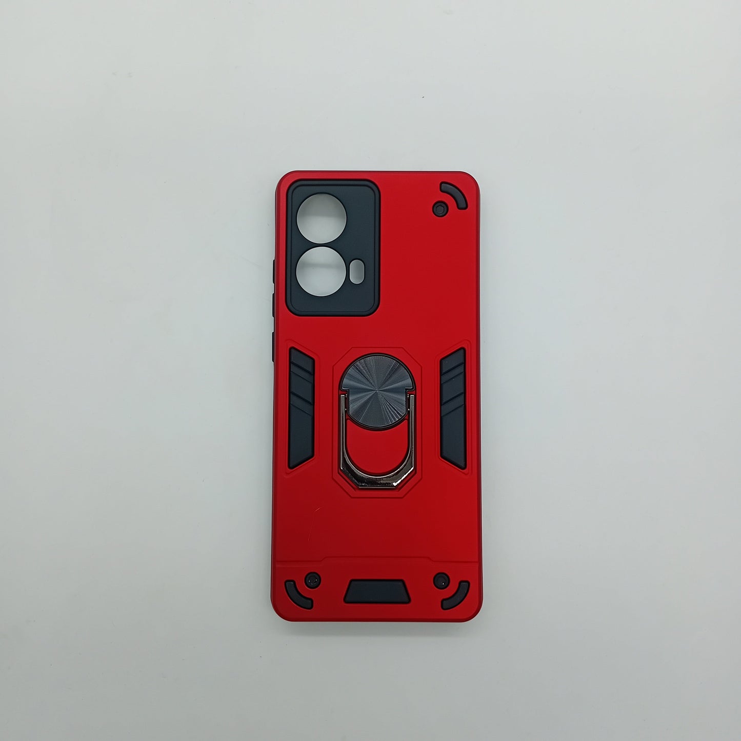 Motorola Moto G85 Hard PC Shockproof Case w/ Ring Holder