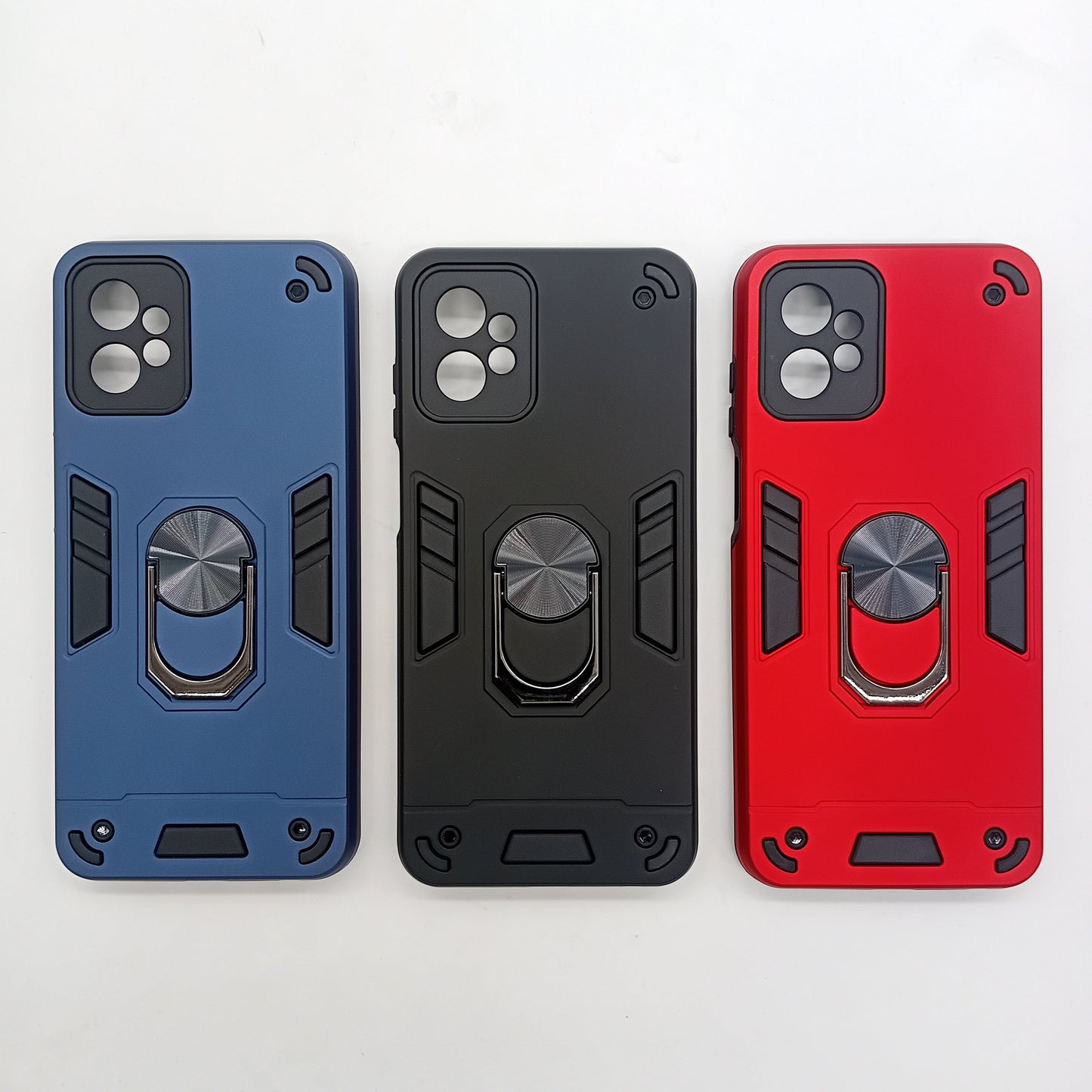 Motorola G Power Shockproof Case with Ring Holder - Slim Hard Cover