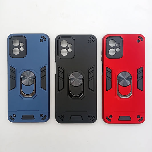Motorola G Power Shockproof Case with Ring Holder - Slim Hard Cover