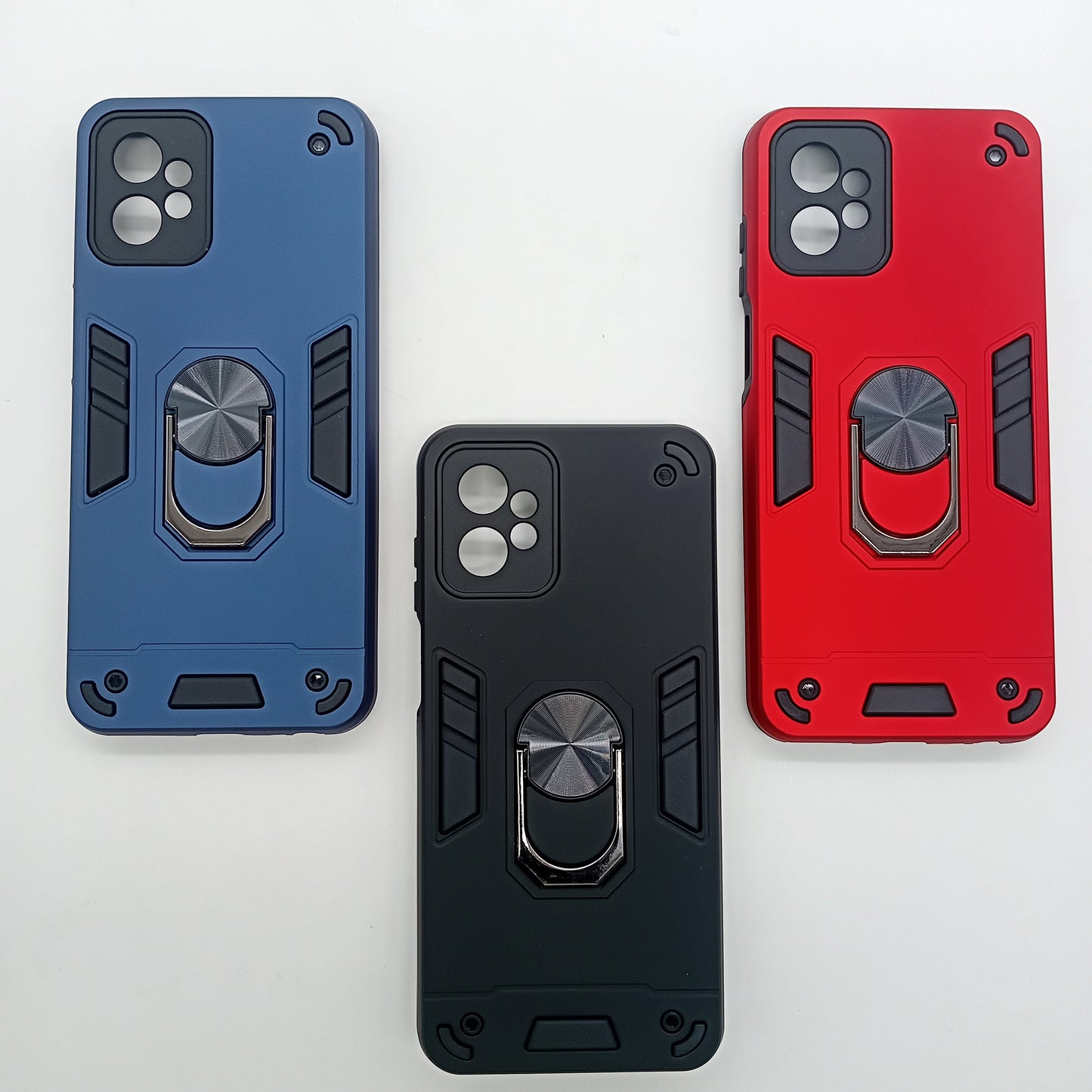 Motorola G Power Shockproof Case with Ring Holder - Slim Hard Cover