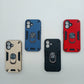 iPhone 16 Hard PC Case with Ring Holder, Slim Shockproof Cover
