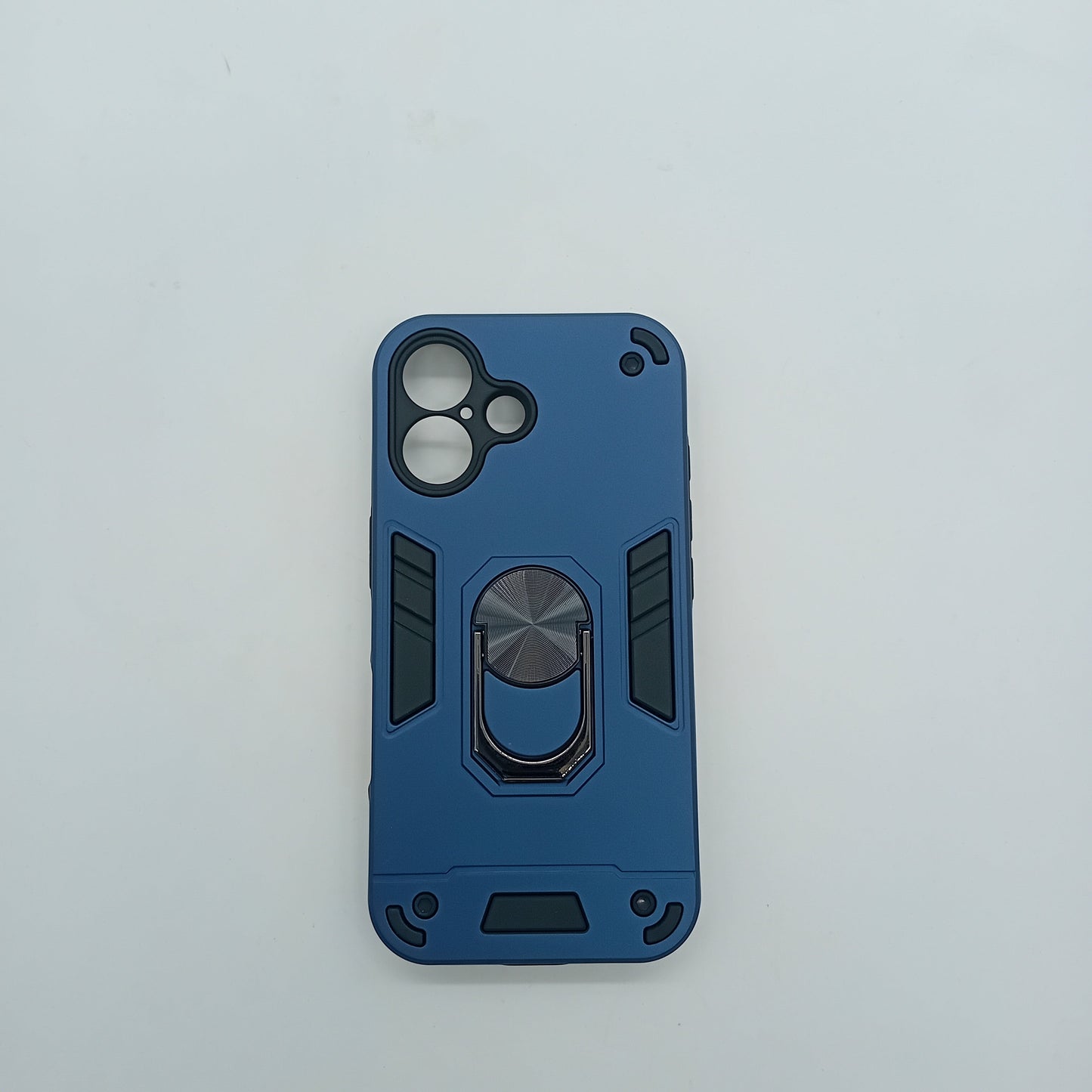iPhone 16 Hard PC Case with Ring Holder, Slim Shockproof Cover