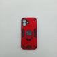 iPhone 16 Hard PC Case with Ring Holder, Slim Shockproof Cover