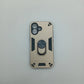 iPhone 16 Hard PC Case with Ring Holder, Slim Shockproof Cover