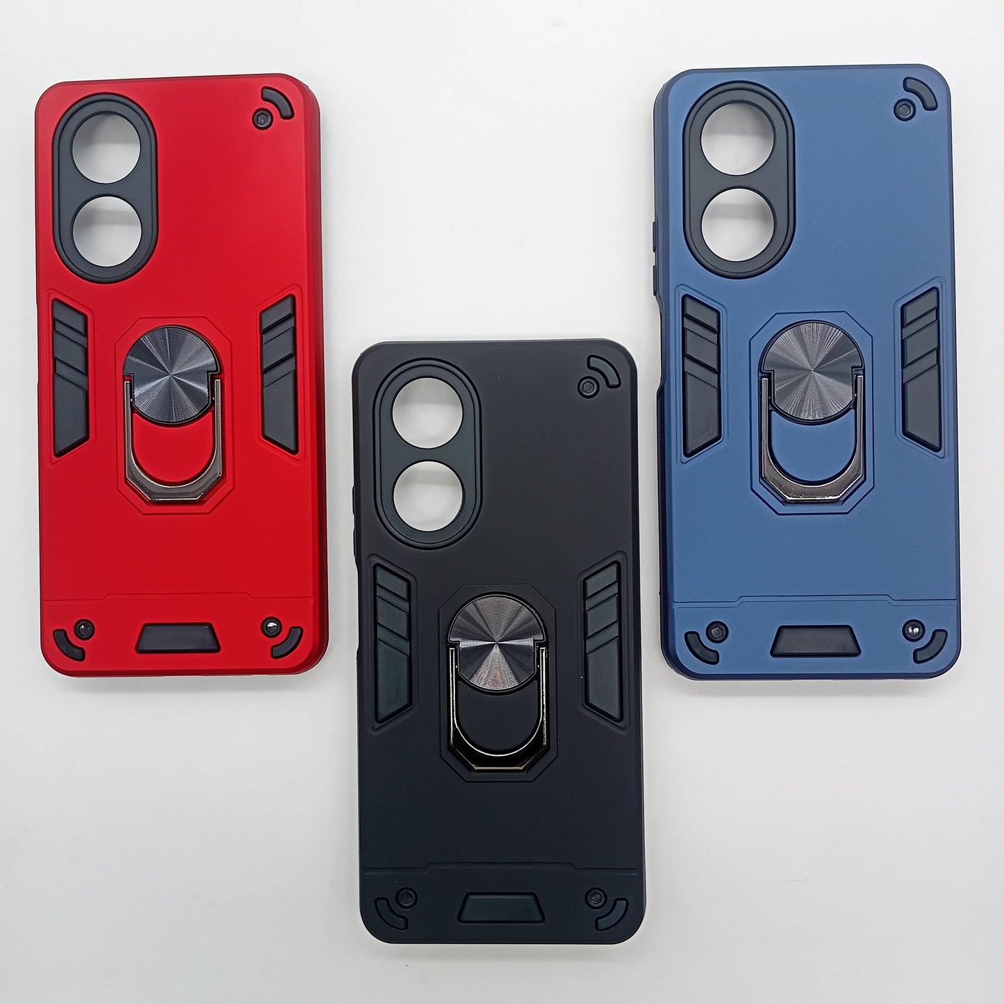OPPO A58 4G Hard PC Case with Ring Holder & Kickstand