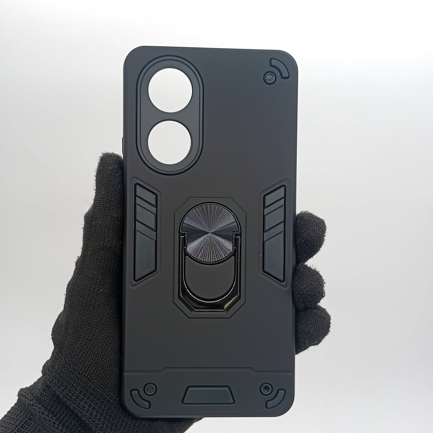 OPPO A58 4G Hard PC Case with Ring Holder & Kickstand