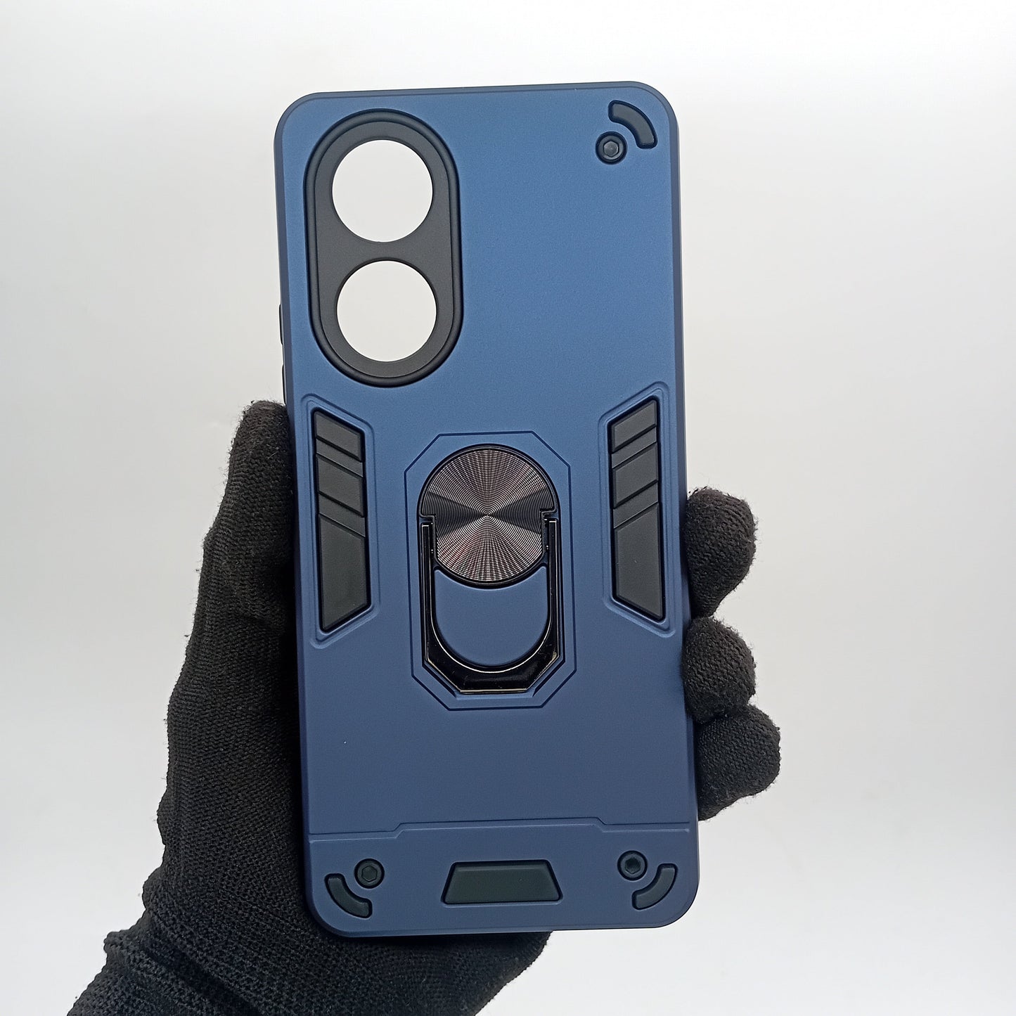 OPPO A58 4G Hard PC Case with Ring Holder & Kickstand