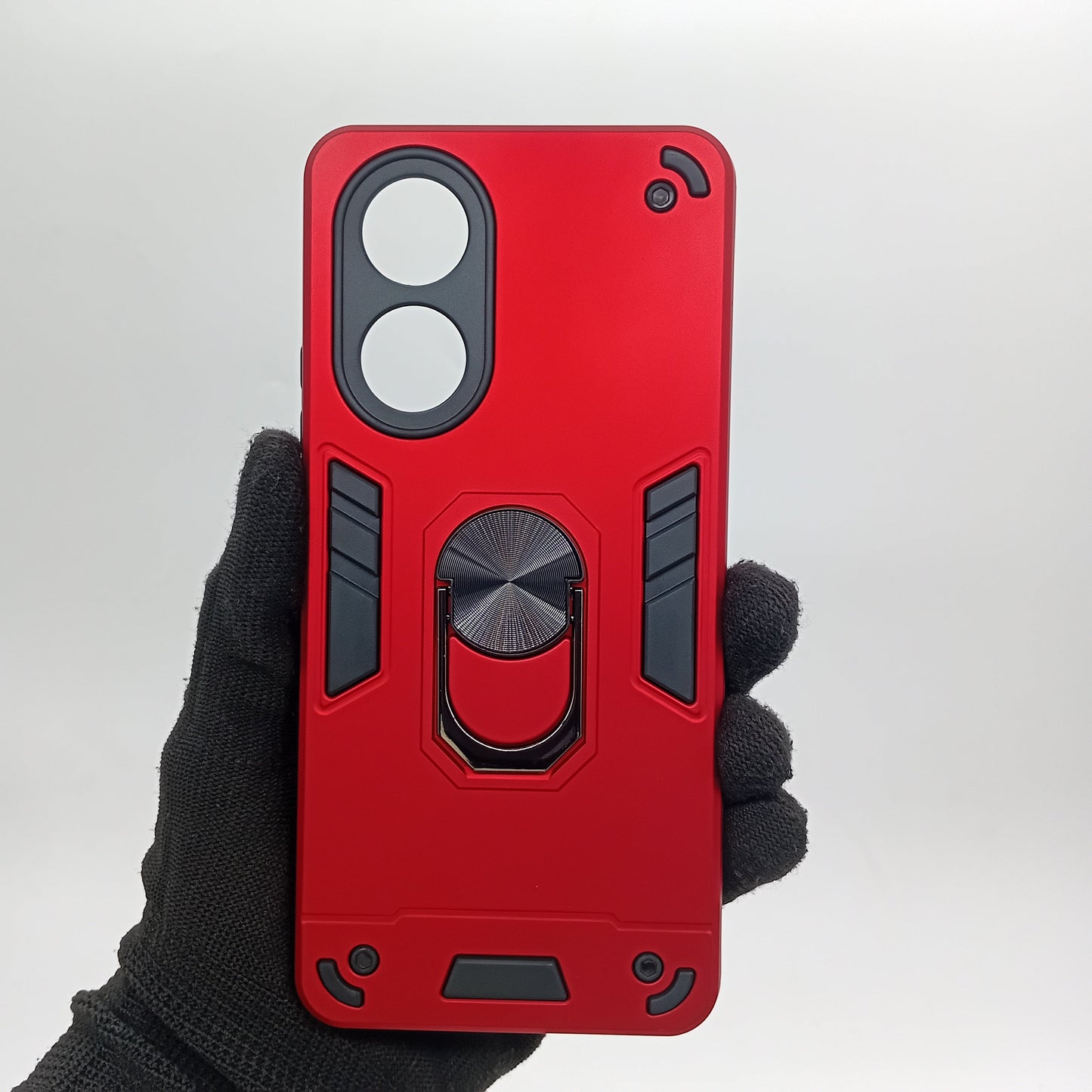 OPPO A58 4G Hard PC Case with Ring Holder & Kickstand