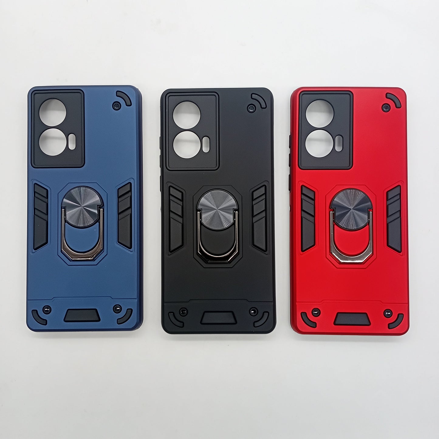 Motorola Edge 50 Fusion Hard PC Shockproof Case with Ring Holder