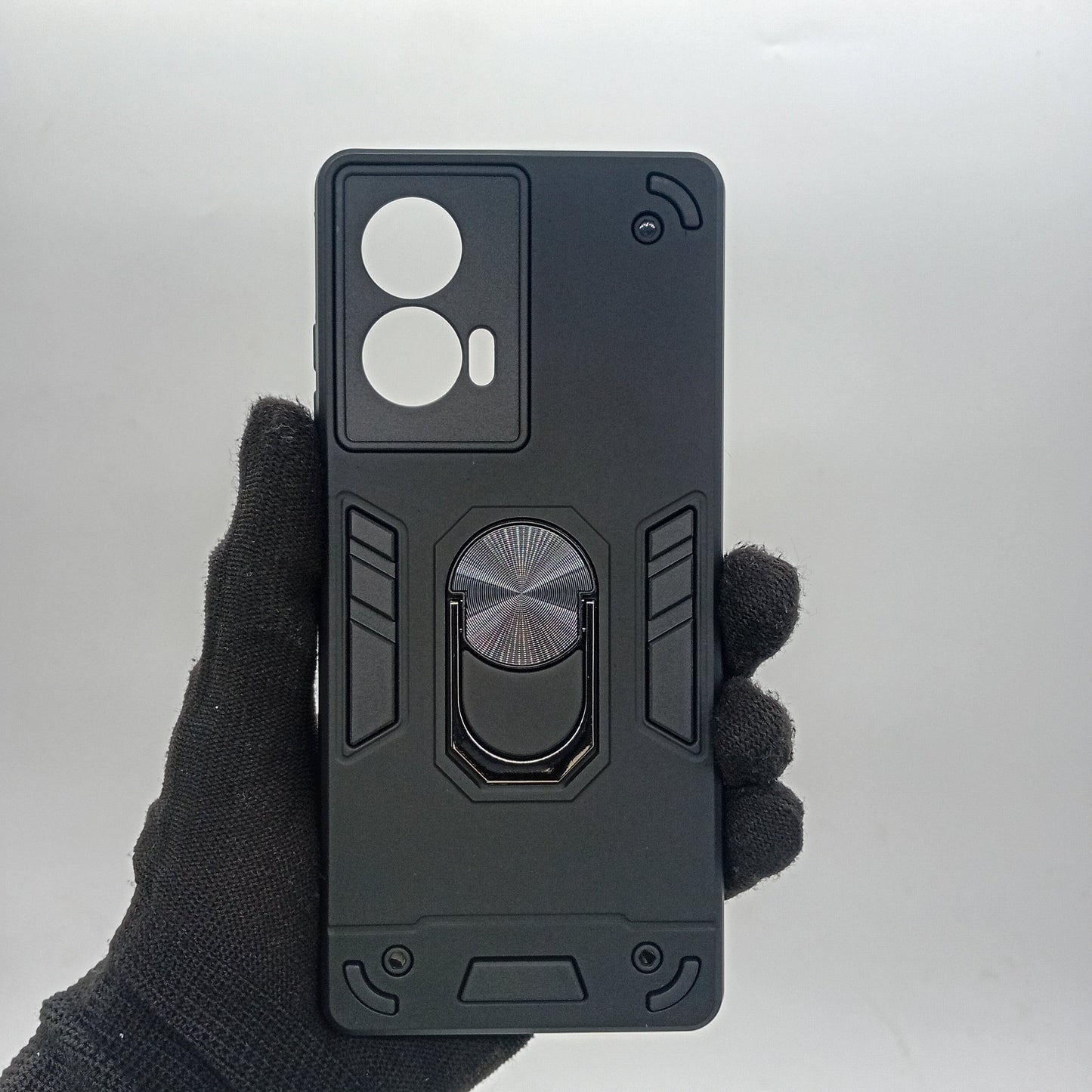 Motorola Edge 50 Fusion Hard PC Shockproof Case with Ring Holder